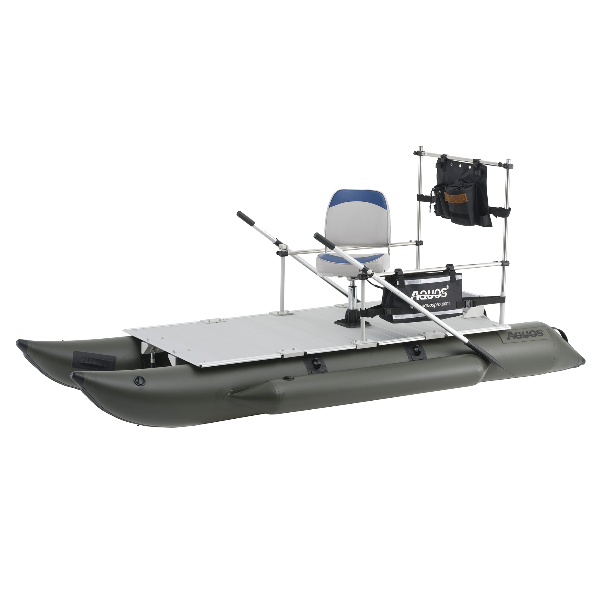 AQUOS New Heavy-Duty for Two Series 11.5 ft Inflatable Pontoon Boat
