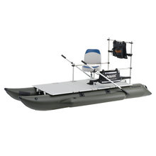 Load image into Gallery viewer, AQUOS Heavy-Duty for Two Series 11.5 ft Inflatable Pontoon Fishing Boat
