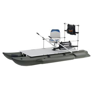 AQUOS Heavy-Duty for Two Series 11.5 ft Inflatable Pontoon Fishing Boat