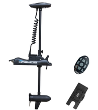 Load image into Gallery viewer, AQUOS Black Haswing Cayman 12V 55LBS 48&quot; Shaft Bow Mount Electric Trolling Motor Portable, Variable Speed with Quick Release Bracket (UPC 707870902198)
