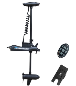 AQUOS Black Haswing Cayman 12V 55LBS 48" Shaft Bow Mount Electric Trolling Motor Portable, Variable Speed with Quick Release Bracket (UPC 707870902198)