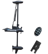 Load image into Gallery viewer, AQUOS Black Haswing Cayman 24V 80LBS 48&quot; Shaft Bow Mount Electric Trolling Motor Portable,Variable Speed,with Quick Release Bracket for Bass Fishing Boats Freshwater and Saltwater Use, Quiet Operation
