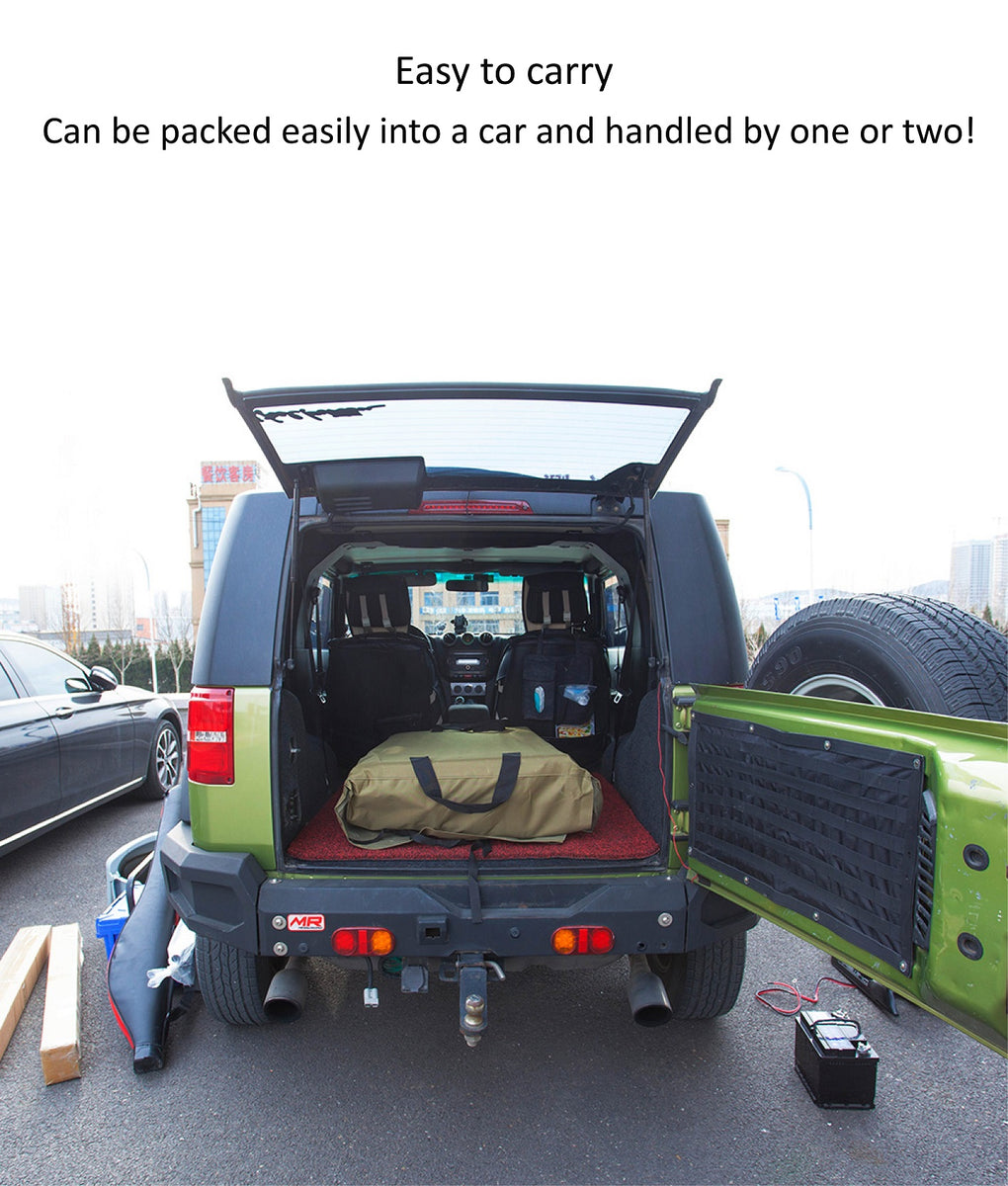 AQUOS New Heavy-Duty for Two Series 12.5 ft Inflatable Pontoon Boat wi ...