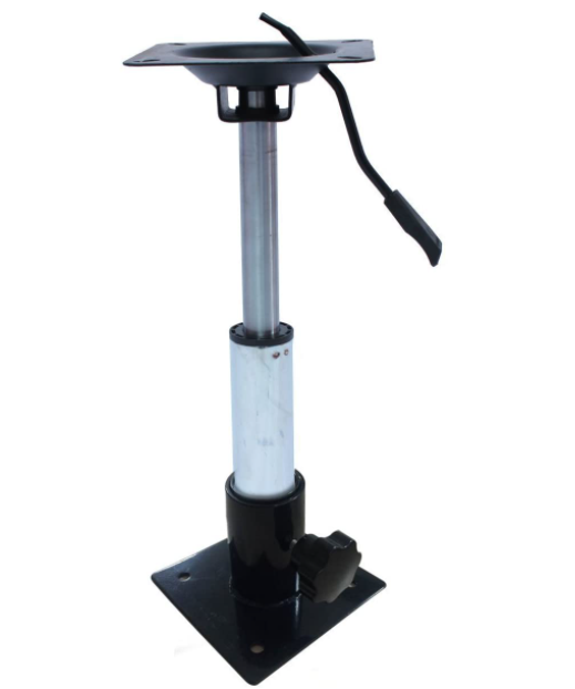 AQUOS boat accessories New Adjustable Boat Seat Pedestal Smooth 360° Rotation Gas Lift Swivel, Support 9.6