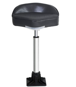 AQUOS boat accessories 360°Swivel Boat Seat with Adjustable Height Power Pedestal Seat Mount 20"-30"