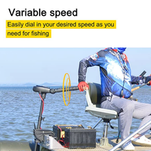 Load image into Gallery viewer, AQUOS Black Haswing 12V 65LBS 35.5 inch Transom Electric Trolling Motor for Saltwater and Freshwater Use, Brushless Motor
