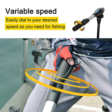 Load image into Gallery viewer, AQUOS Black Haswing 24V 130LBS 39.3&quot; Stainless Steel Shaft Transom motor Electric Trolling Motor Lightweight for Bass Fishing Boats, Inflatable Boats, Freshwater and Saltwater Use
